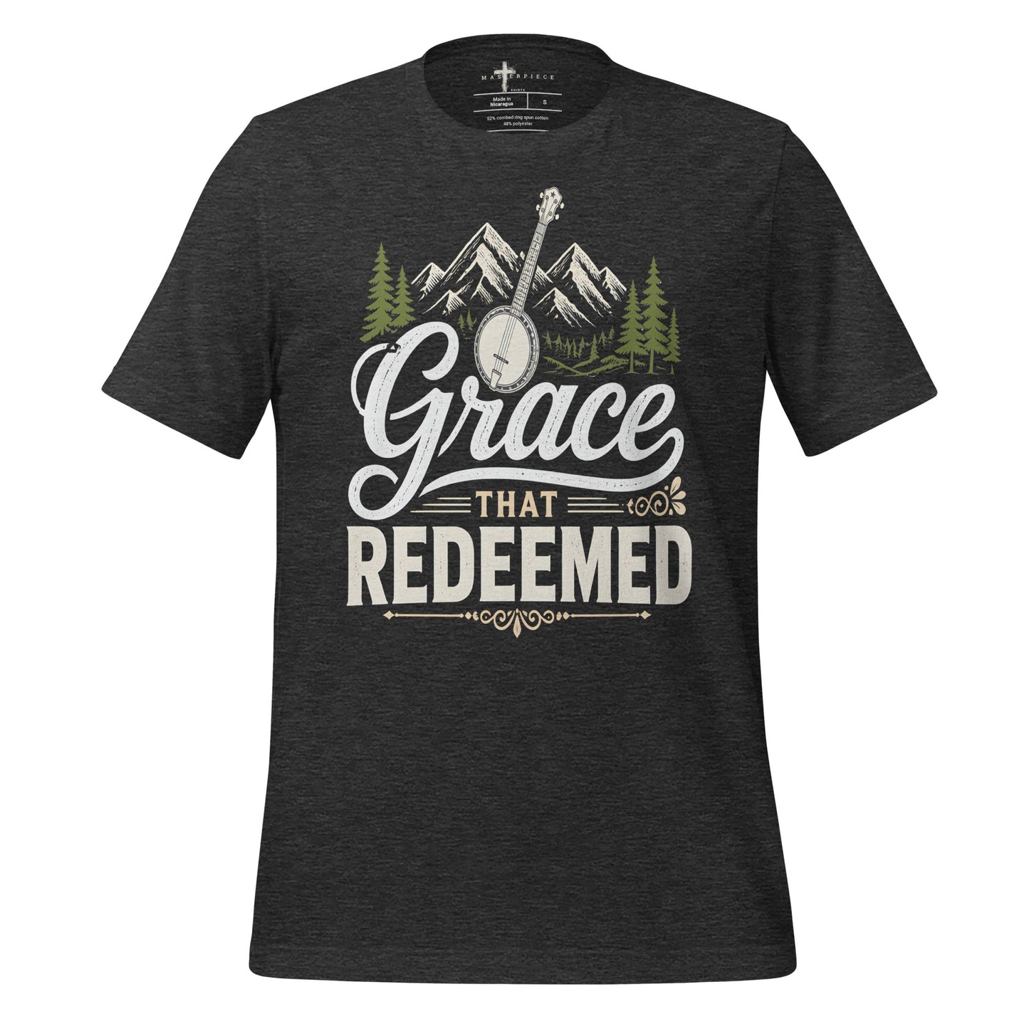 Grace That Redeemed Banjo - Grey - MasterPiece Shirts