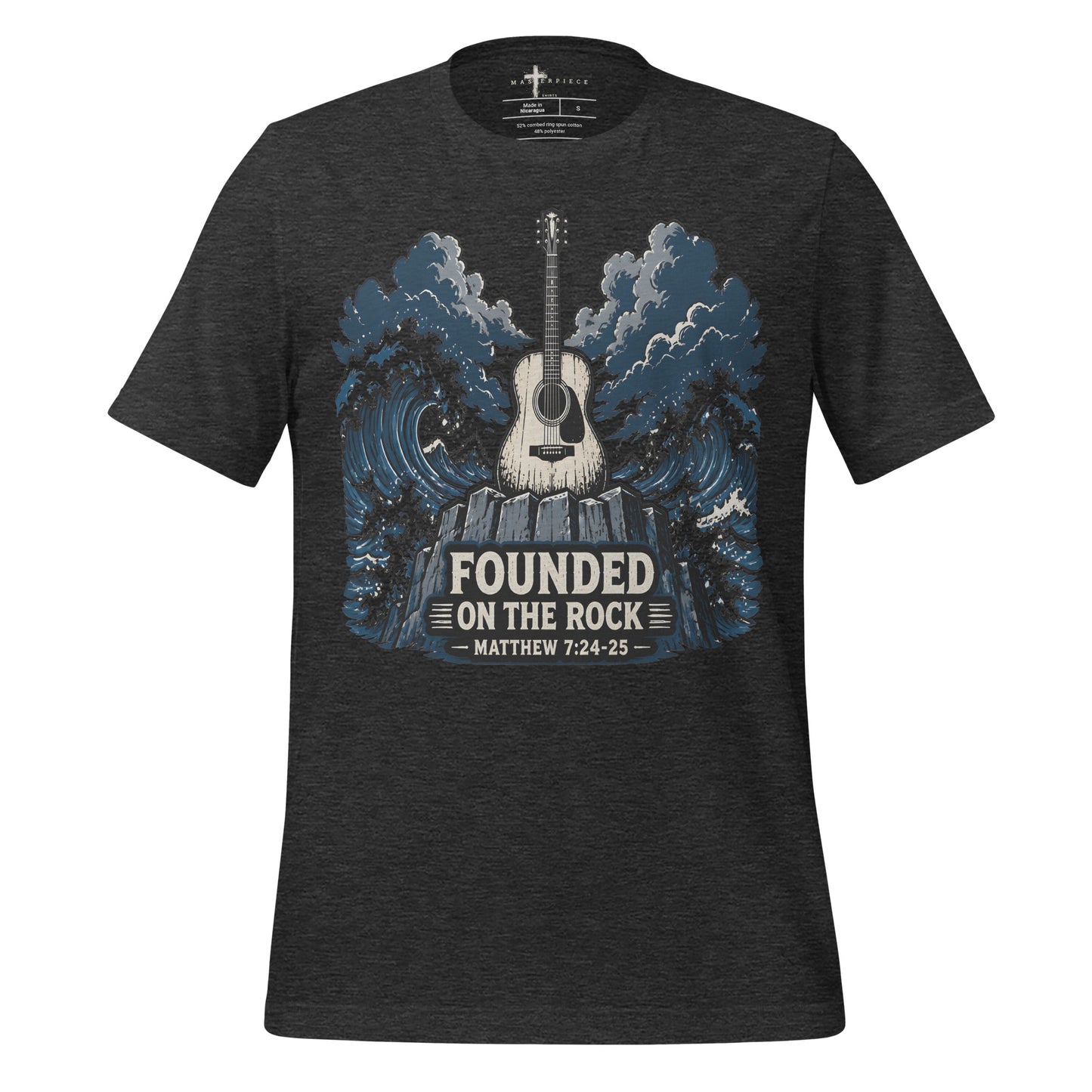 Founded on the Rock - Grey - MasterPiece Shirts