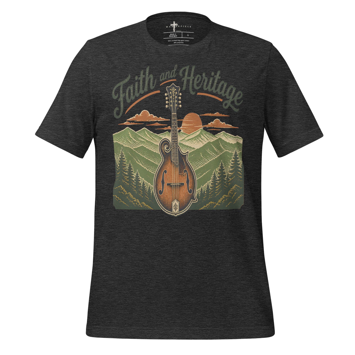 Faith and Heritage Mandolin - Grey - MasterPiece Shirts
