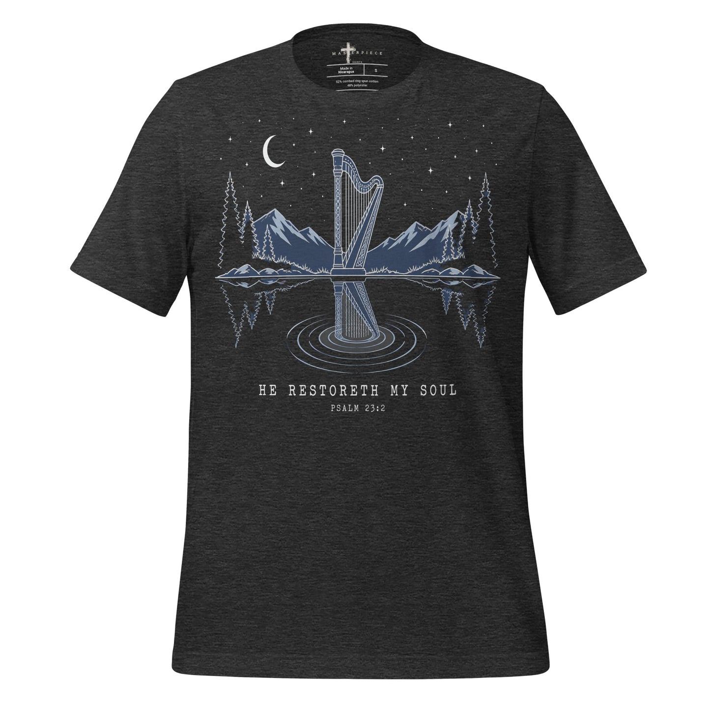 He Restoreth My Soul Harp - Grey - MasterPiece Shirts