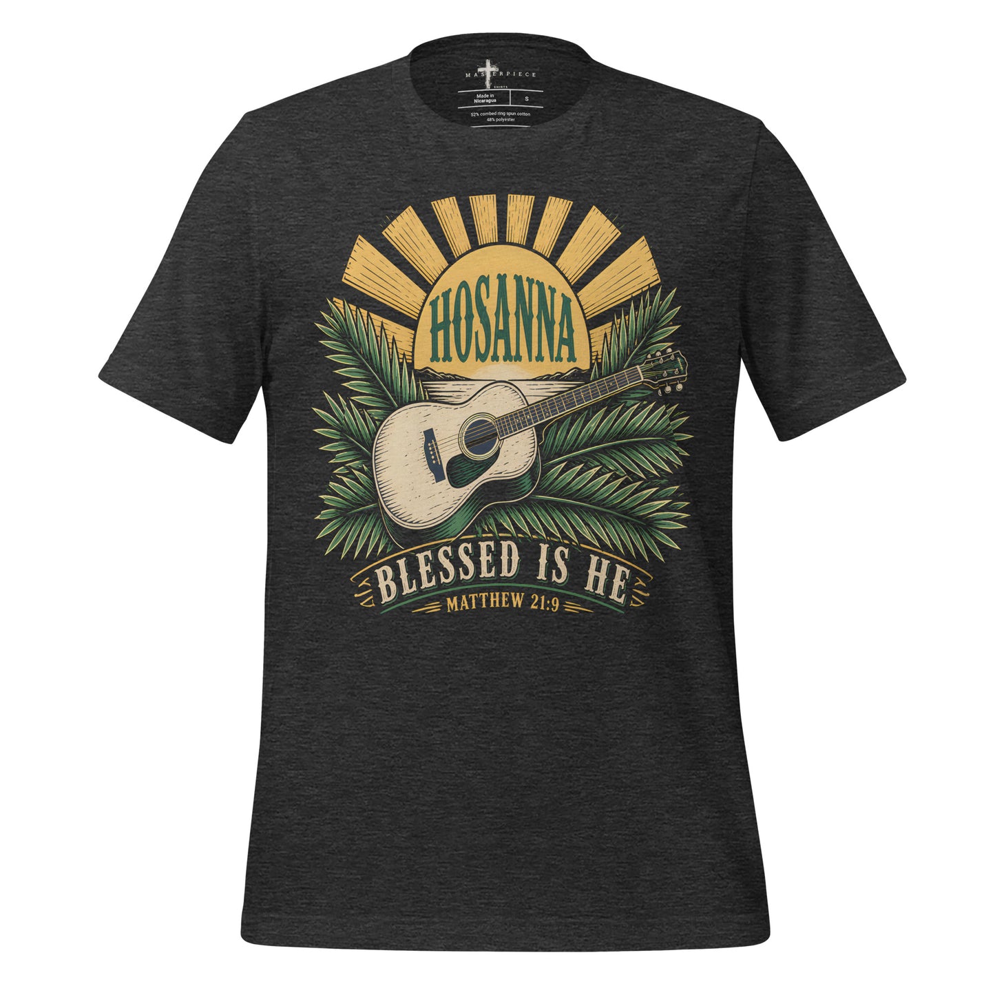 Hosanna Blessed is He Guitar - Grey - MasterPiece Shirts