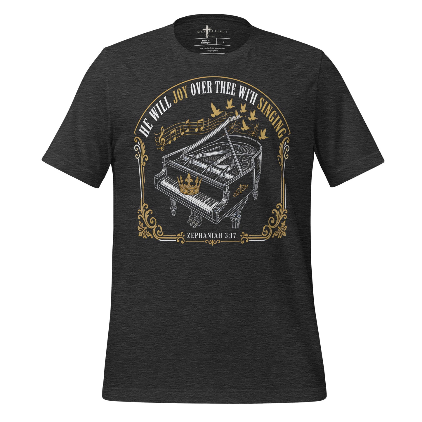 Joy with Singing Piano - Grey - MasterPiece Shirts