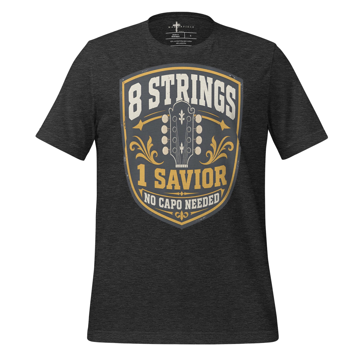 8 Strings one Savior - Grey - MasterPiece Shirts