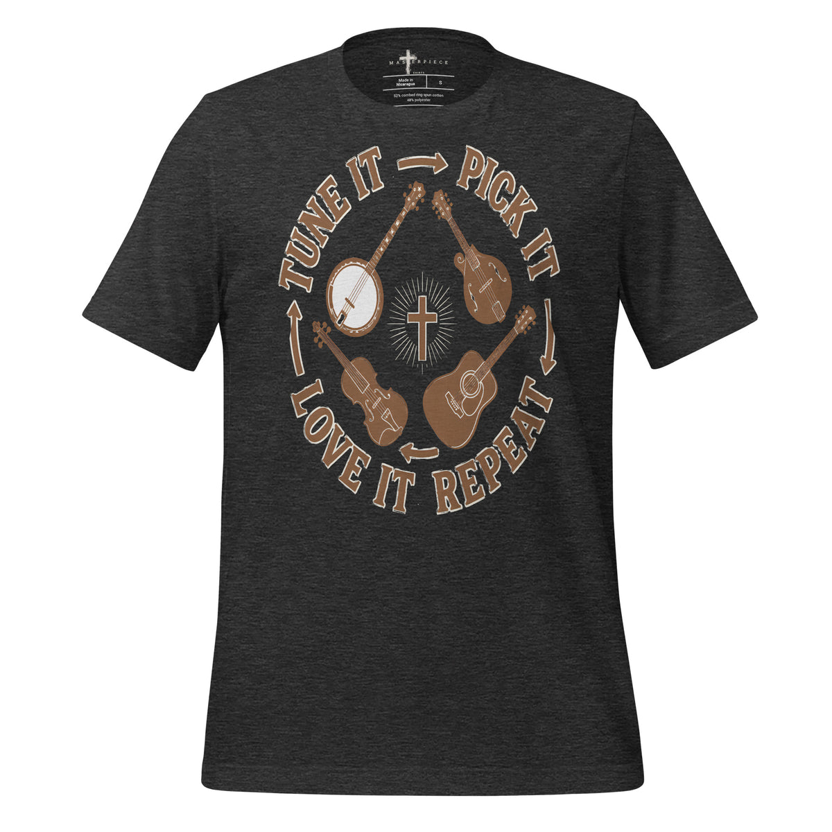 Tune Pick Repeat - Grey - MasterPiece Shirts