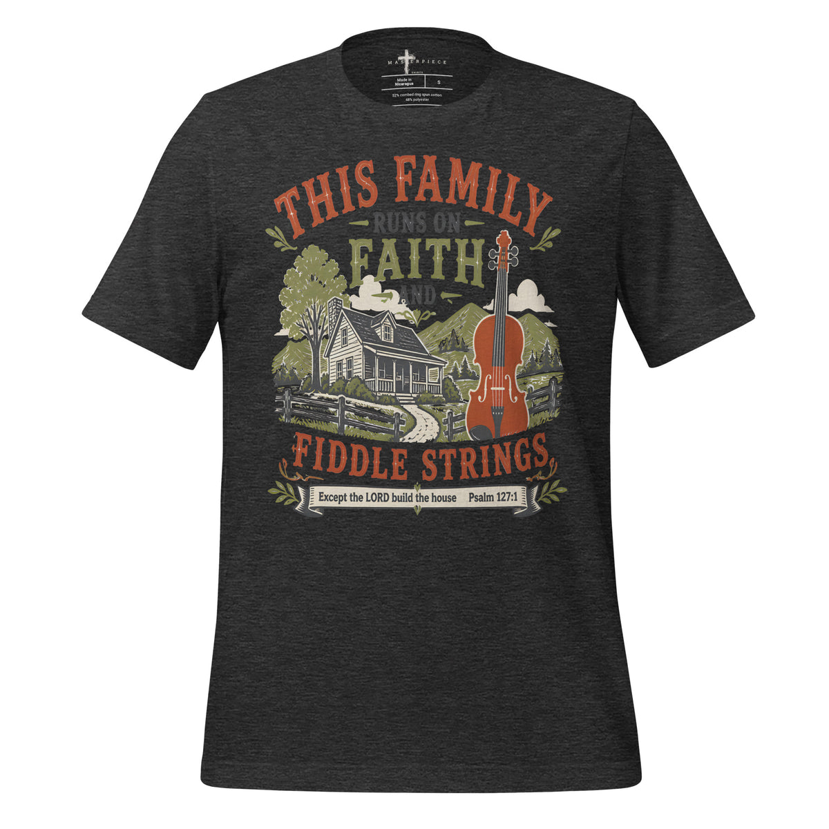 Faith Family Fiddle - Grey - MasterPiece Shirts
