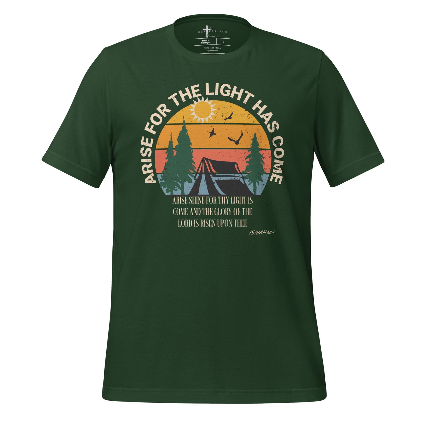 Arise for The Light  Christian Bible Verse T-Shirt