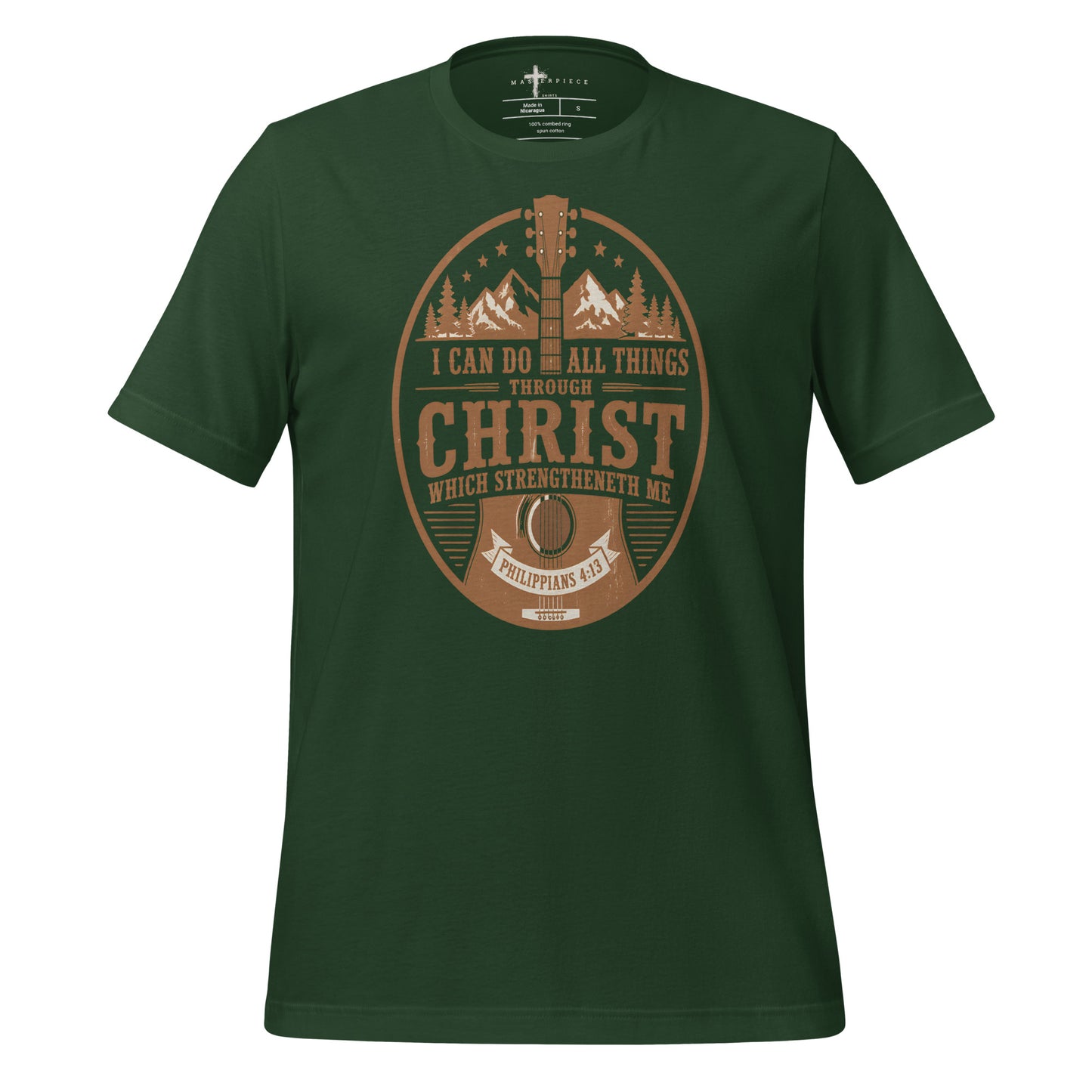 I can do all things through Christ Guitar - Forest - MasterPiece Shirts