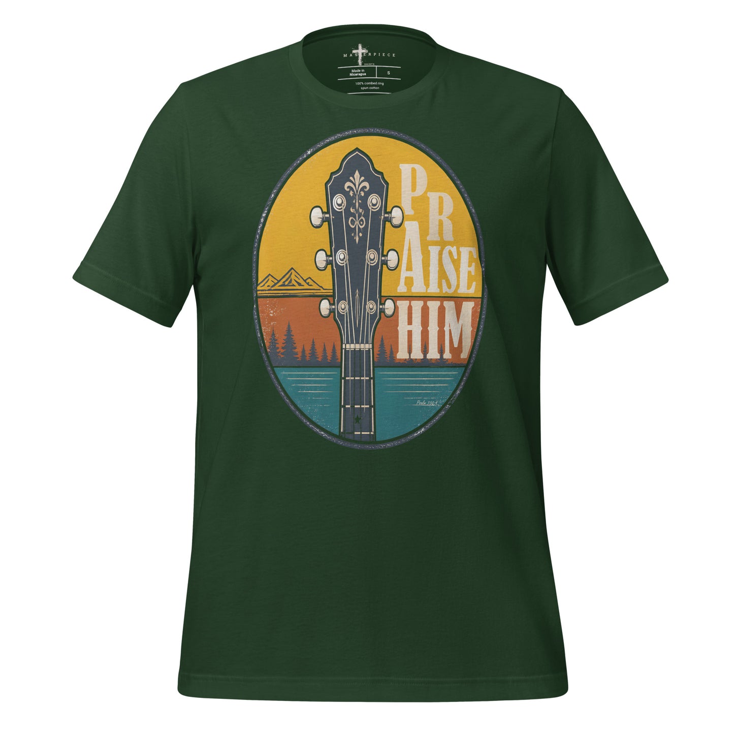 Praise Him Guitar - Forest - MasterPiece Shirts