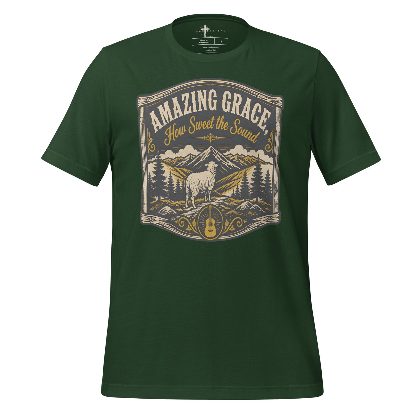 Amazing Grace How Sweet the Sound - Forest - MasterPiece Shirts
