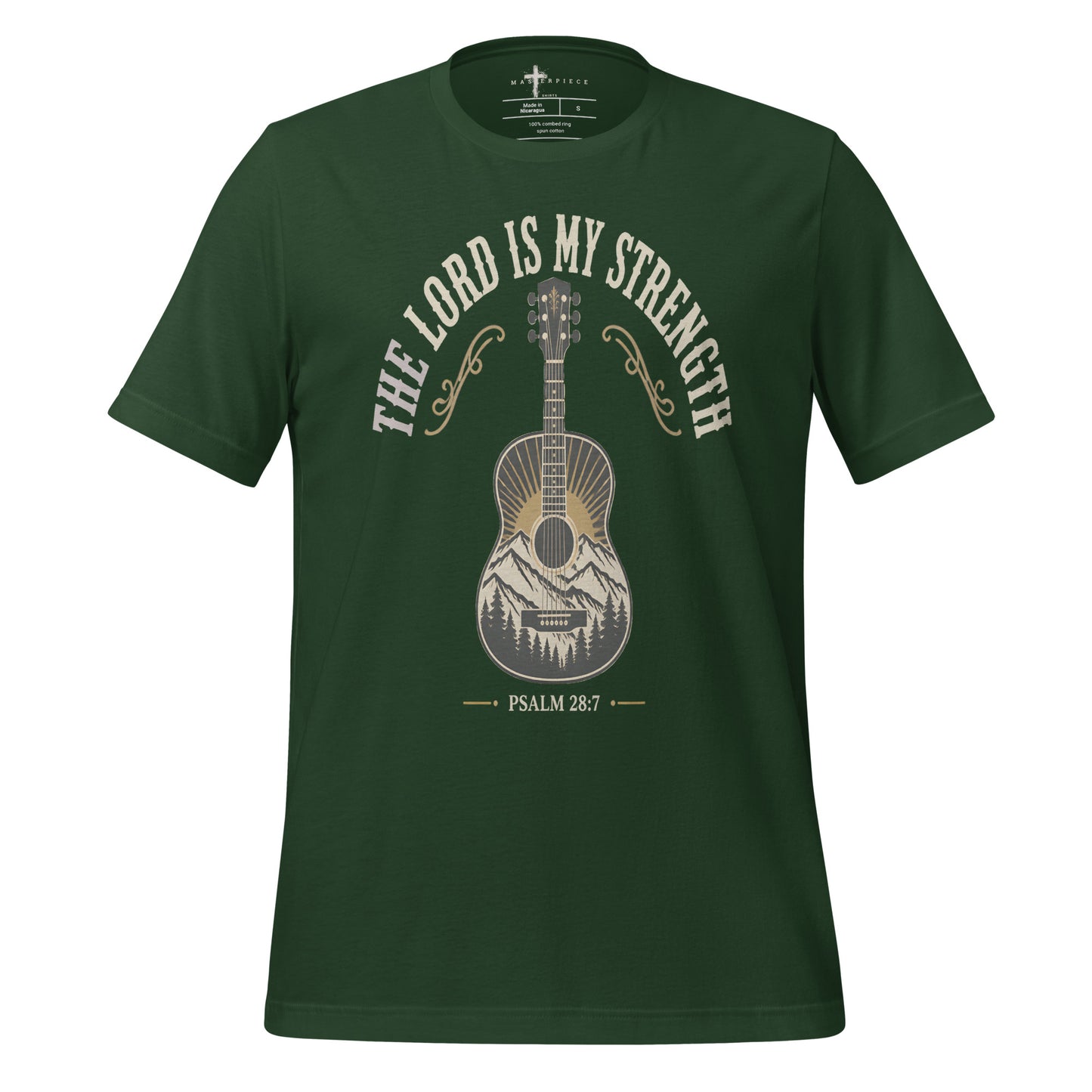 The Lord is My Strength Guitar - Forest - MasterPiece Shirts