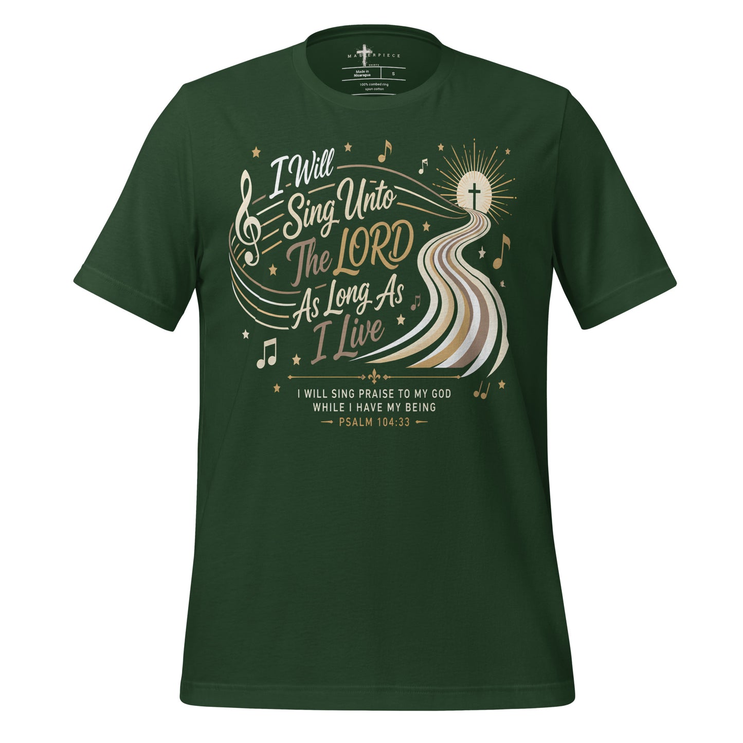 I will sing unto the Lord Cross - Forest - MasterPiece Shirts