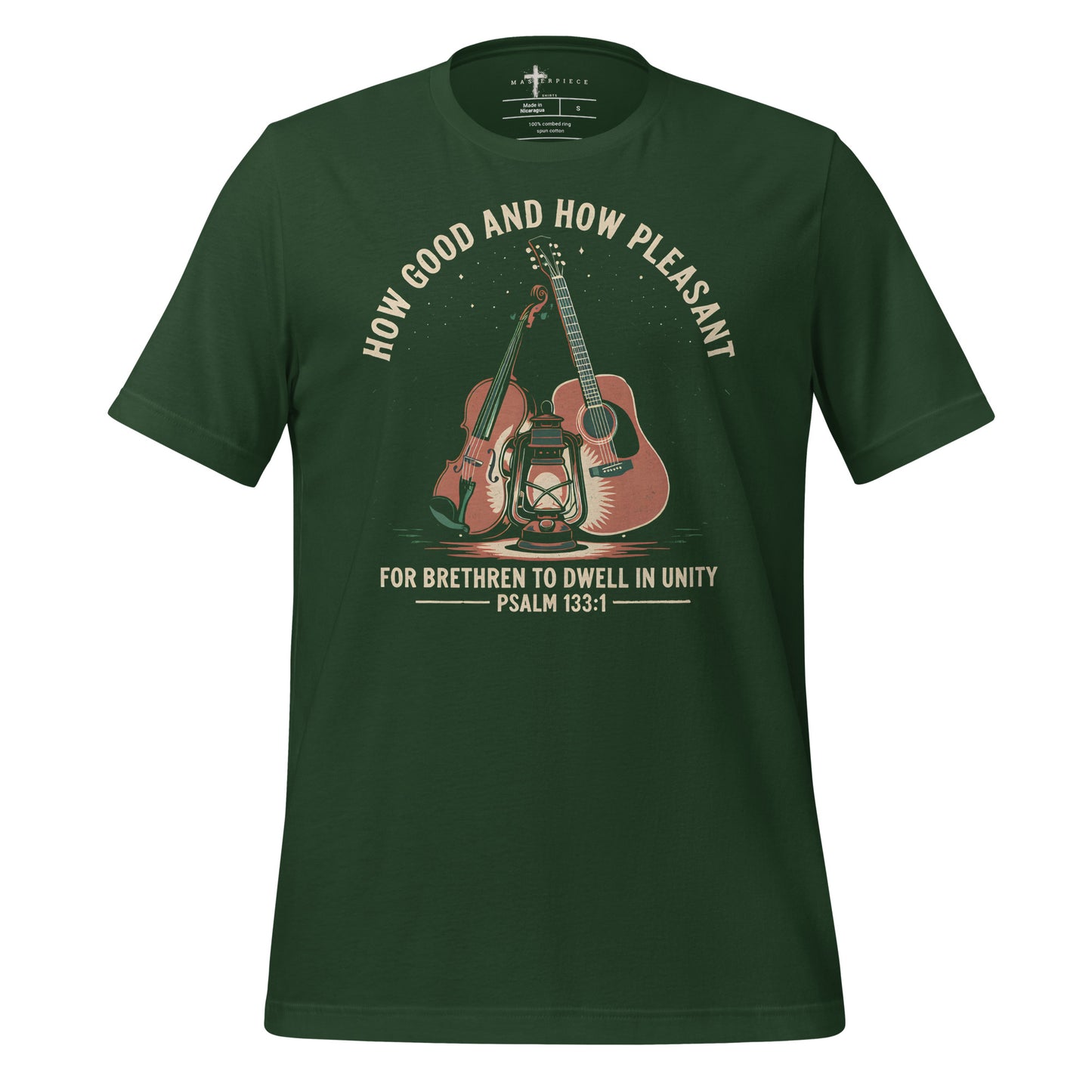 Brethren Guitar Fiddle Violin - Forest - MasterPiece Shirts