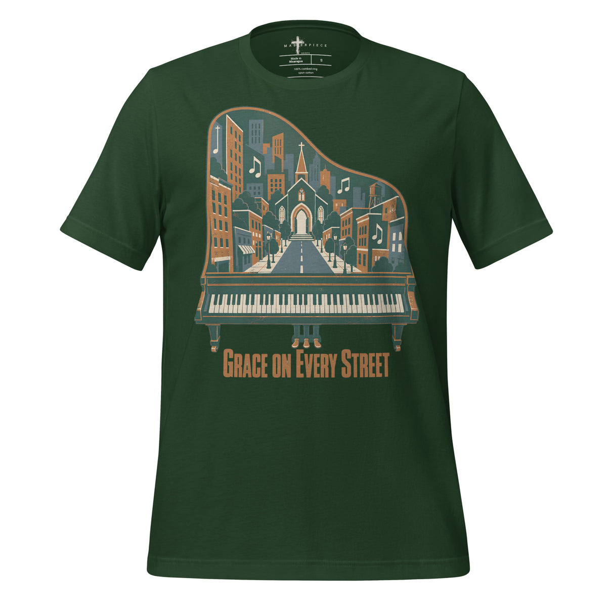 Grace Street Piano - Forest - MasterPiece Shirts