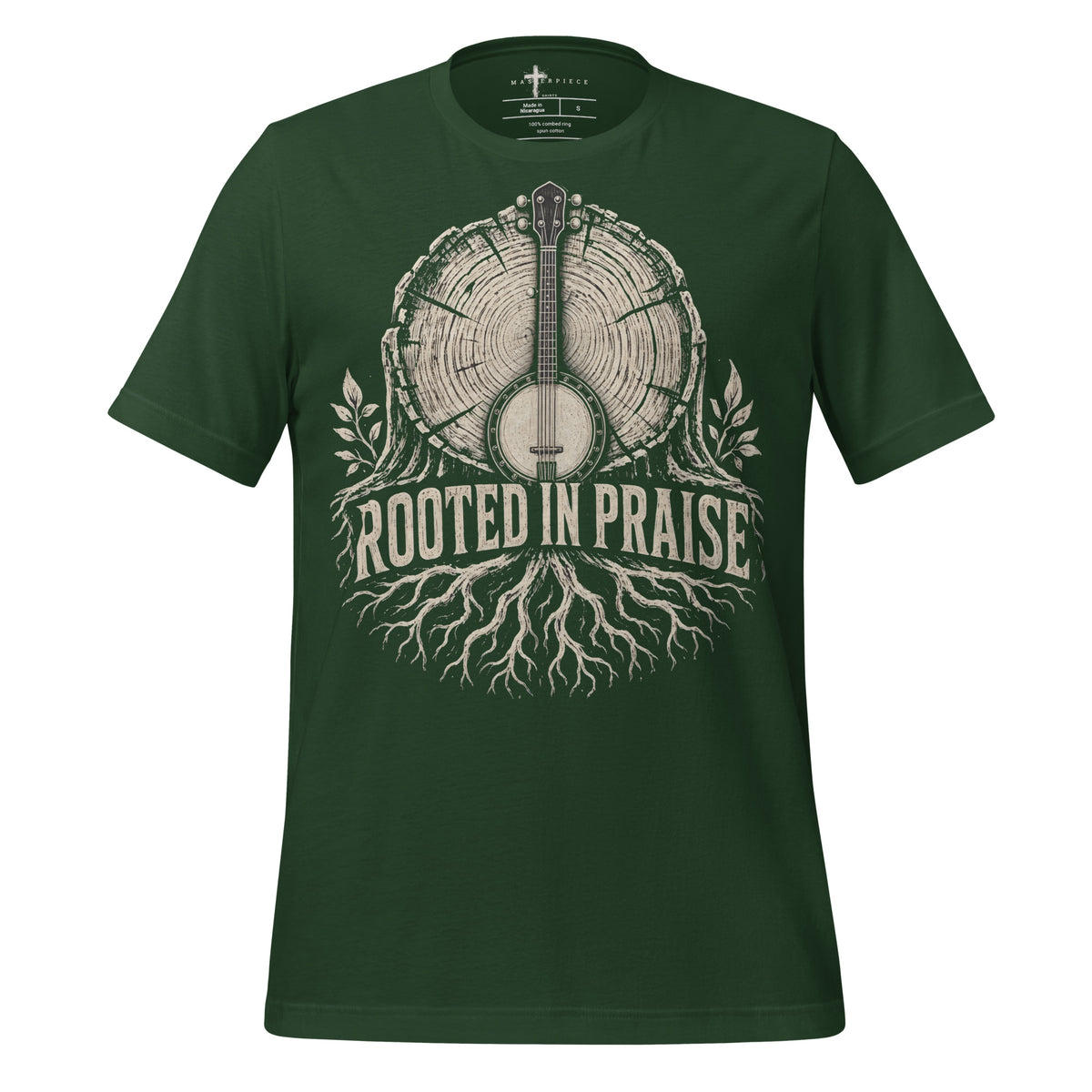 Rooted in Praise Banjo - Forest - MasterPiece Shirts