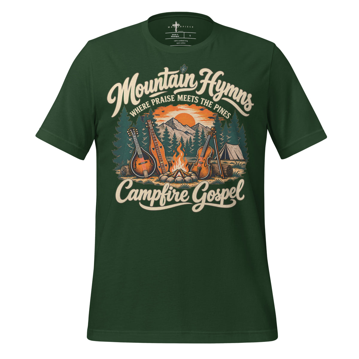 Mountain Hymns Gospel - Forest - MasterPiece Shirts