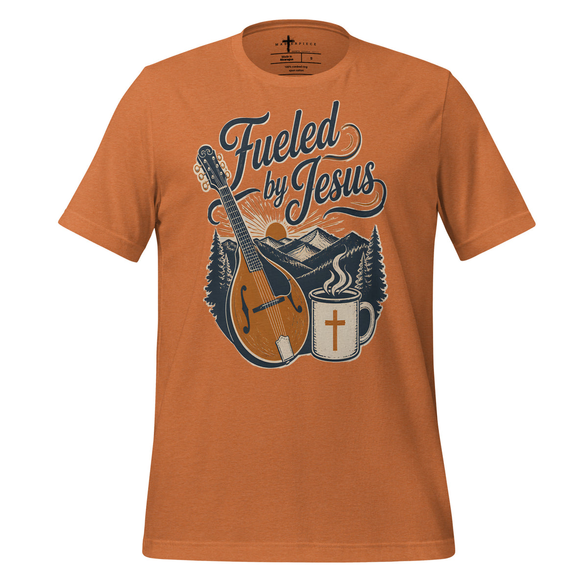 Fueled by Jesus and Coffee Mandolin - MasterPiece Shirts