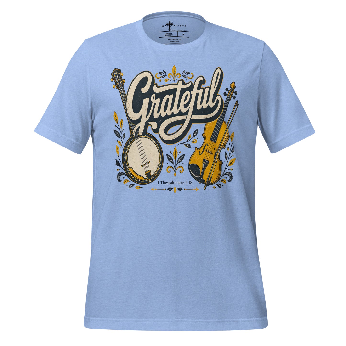 Grateful Banjo Violin - Blue - MasterPiece Shirts