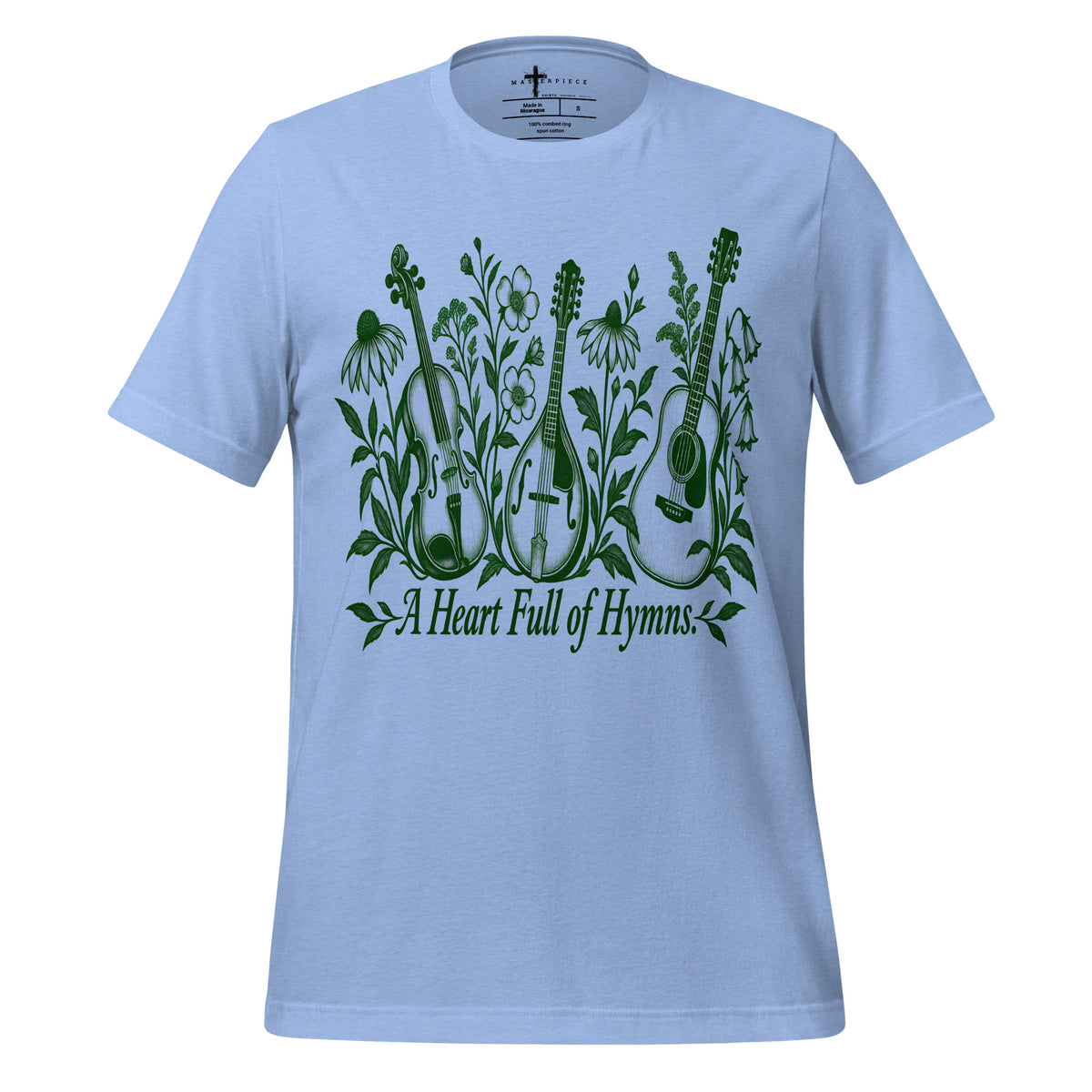 Heart Full of Hymns - Blue - MasterPiece Shirts