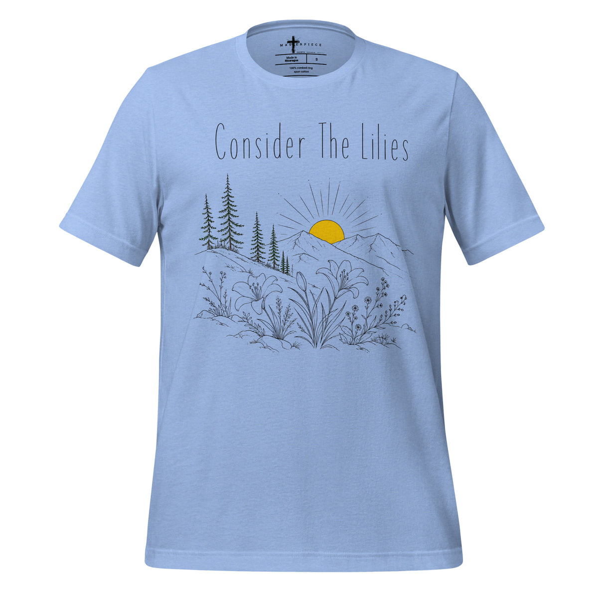 Consider the Lilies - Blue - MasterPiece Shirts