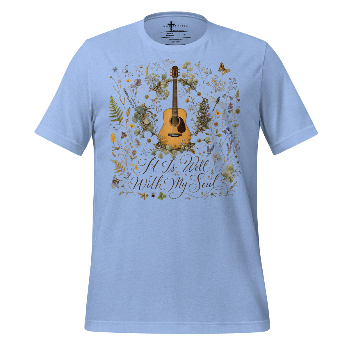 It Is Well With Guitar - Blue - MasterPiece Shirts