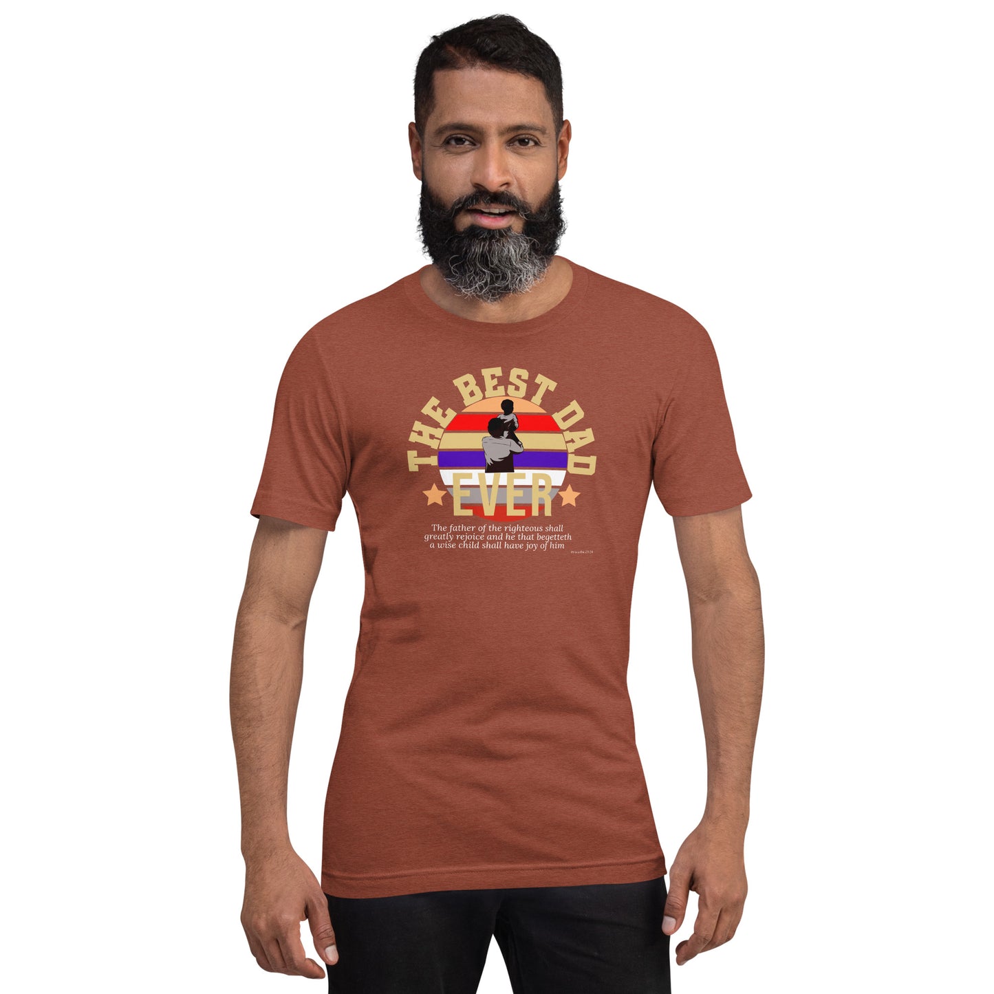 Best Dad Ever  Christian Bible Verse T-Shirt