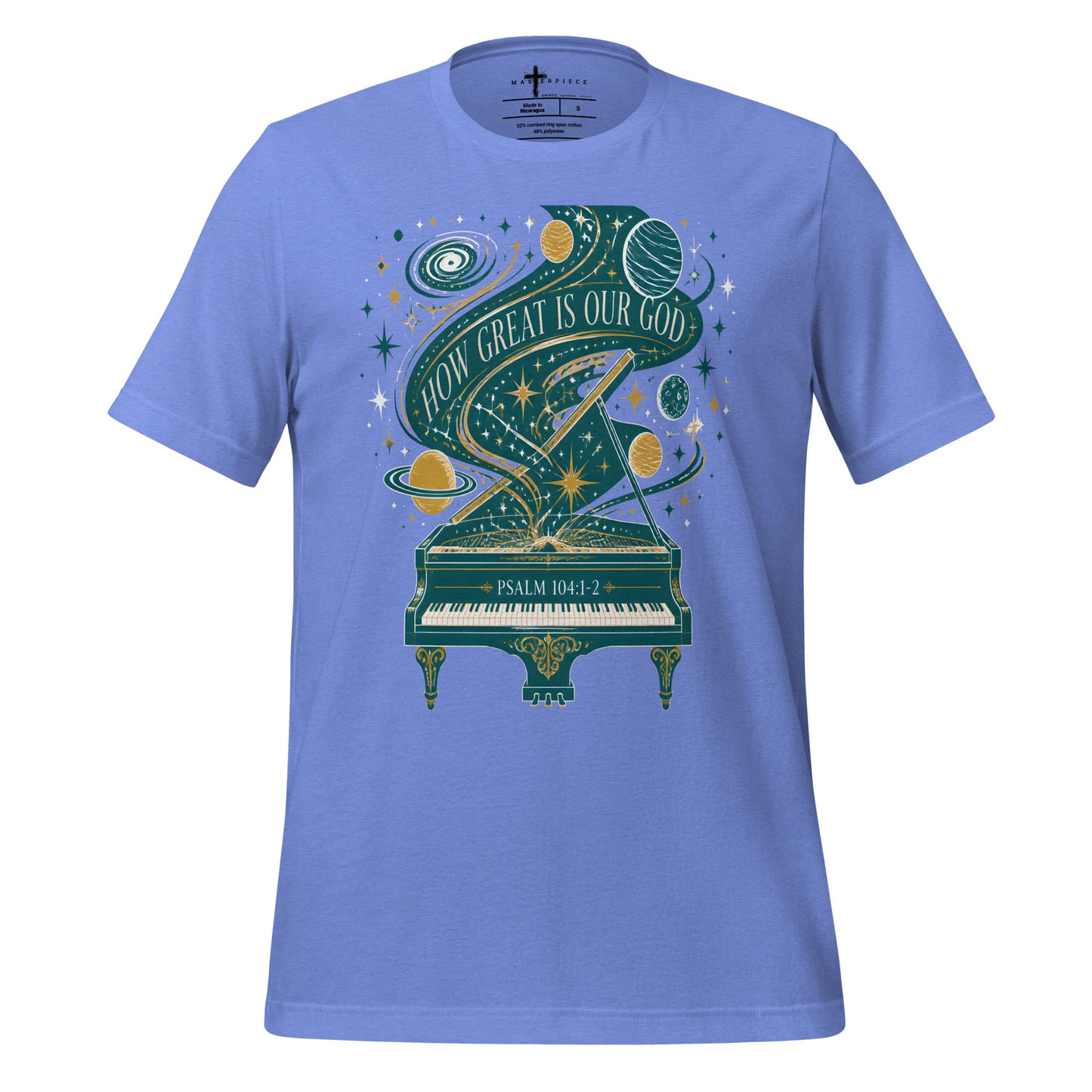How Great is our God Piano - Blue - MasterPiece Shirts
