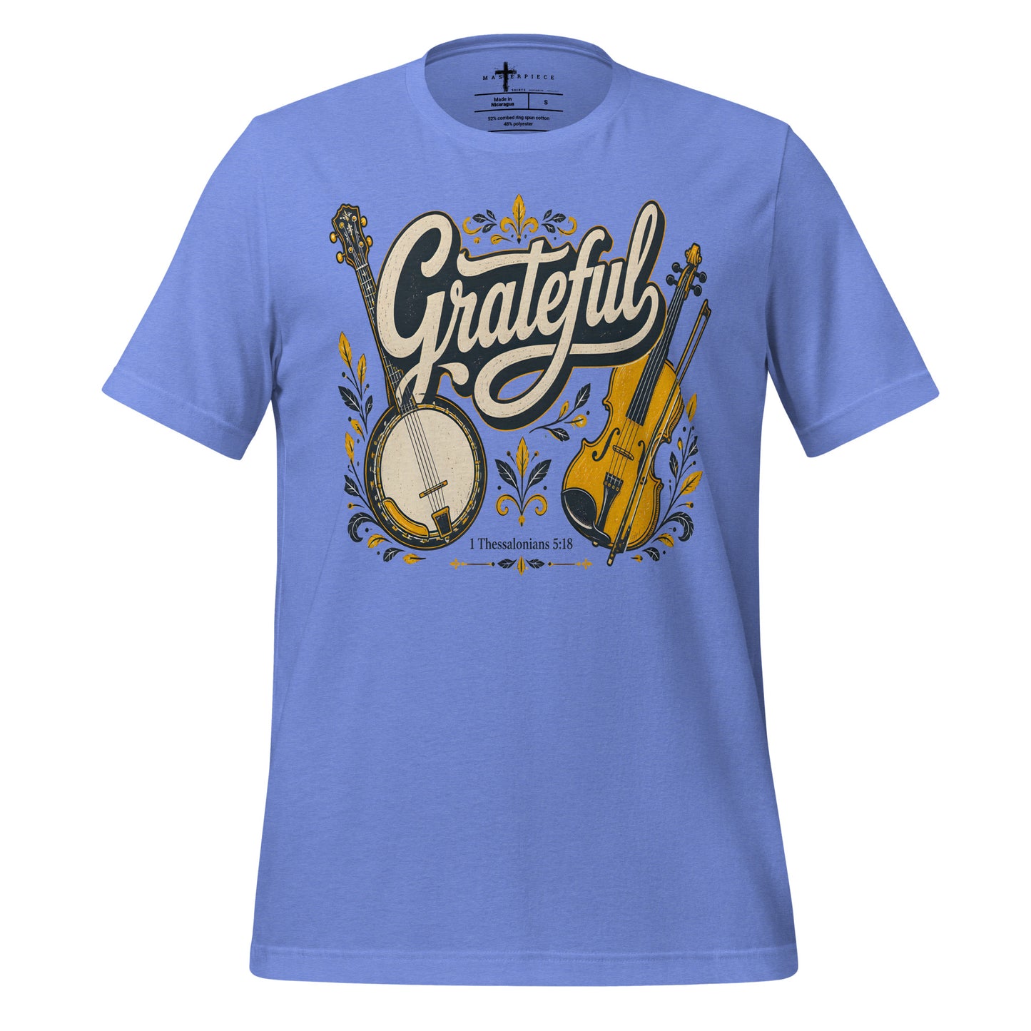 Grateful Banjo Violin - Blue - MasterPiece Shirts