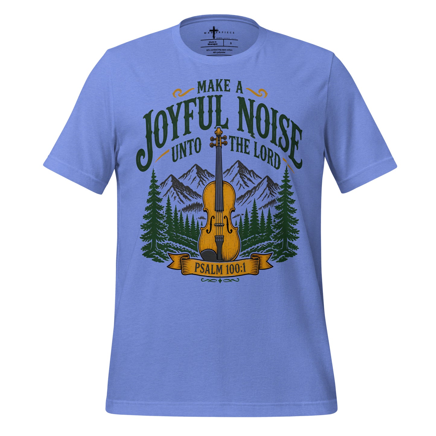 Joyful Noise Violin Fiddle - Blue - MasterPiece Shirts