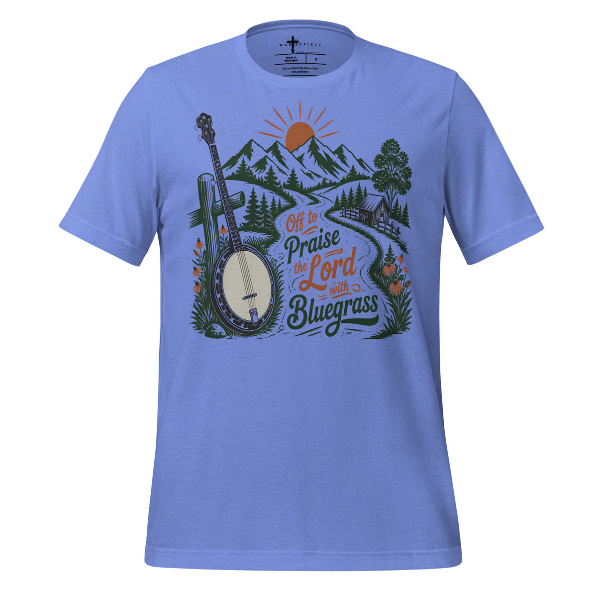 Off to Praise the Lord - Blue - MasterPiece Shirts