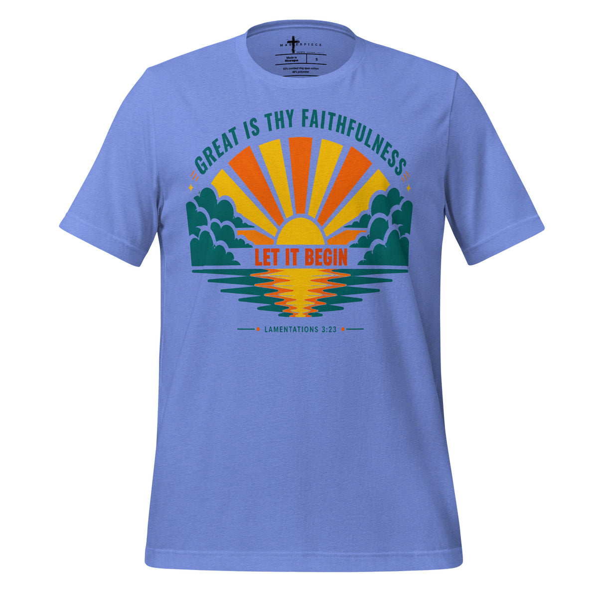Great is Thy Faithfulness Sunrise - Blue - MasterPiece Shirts