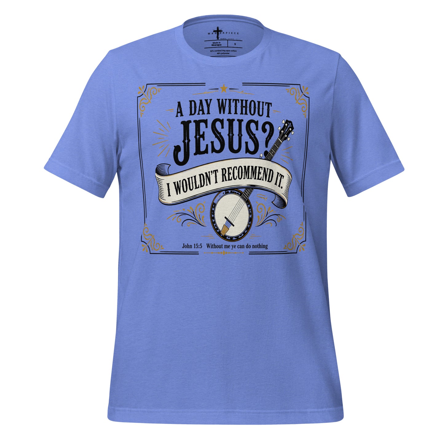Day Without Jesus Banjo - Blue - MasterPiece Shirts