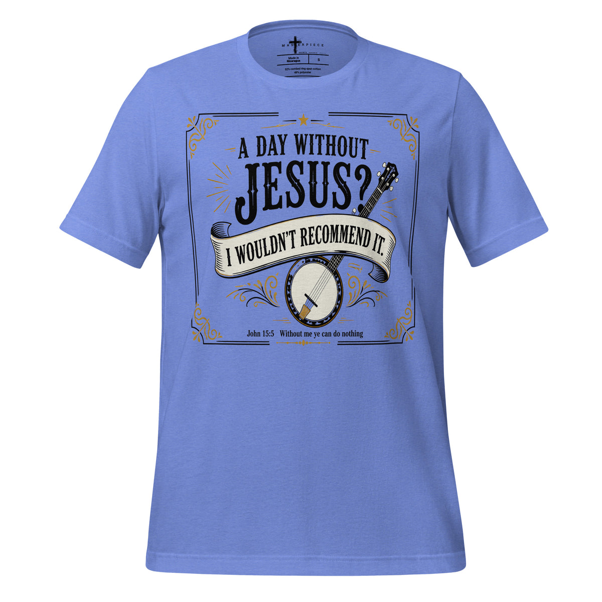 Day Without Jesus Banjo - Blue - MasterPiece Shirts