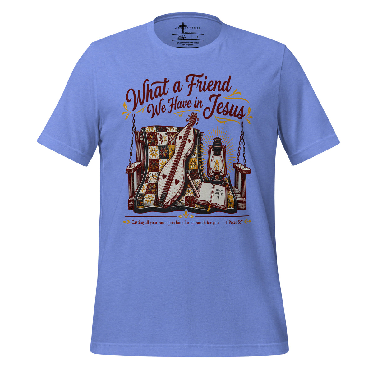 What a Friend We have in Jesus Mtn Dulcimer - Blue - MasterPiece Shirts