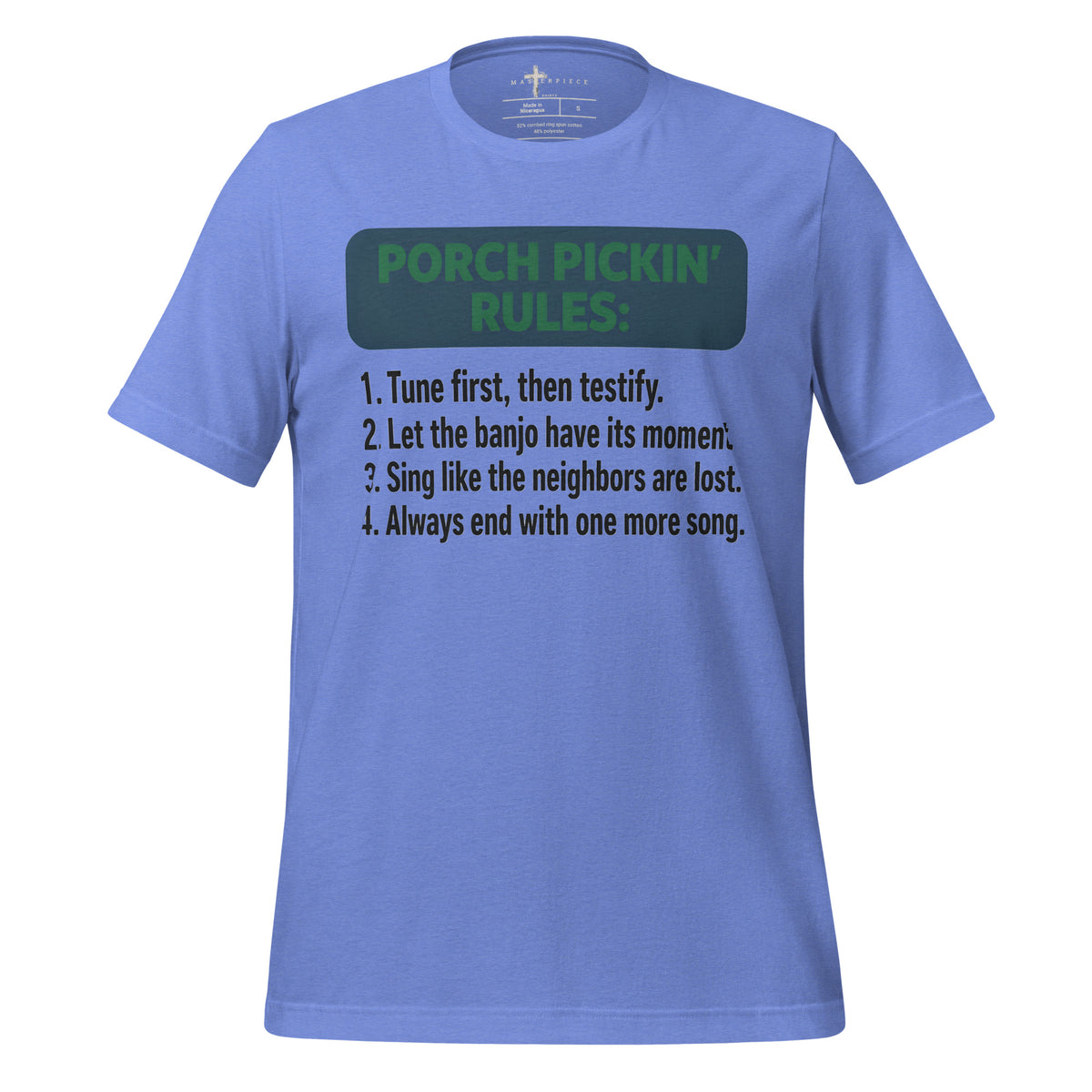 Porch Pickin Rules - Blue - MasterPiece Shirts