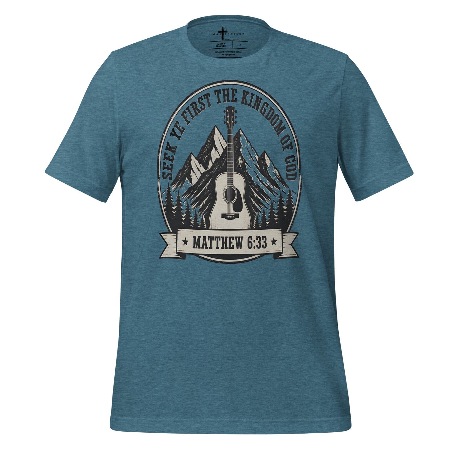 Seek Ye First Guitar - Teal - MasterPiece Shirts