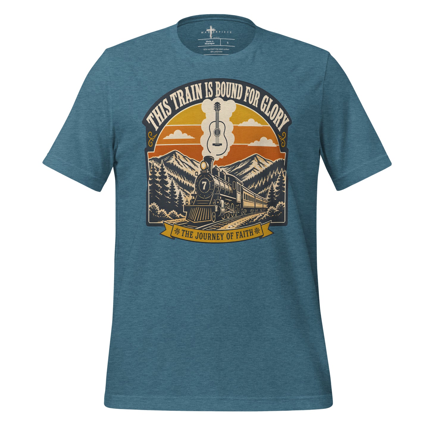 This Train is Bound for Glory - Teal - MasterPiece Shirts