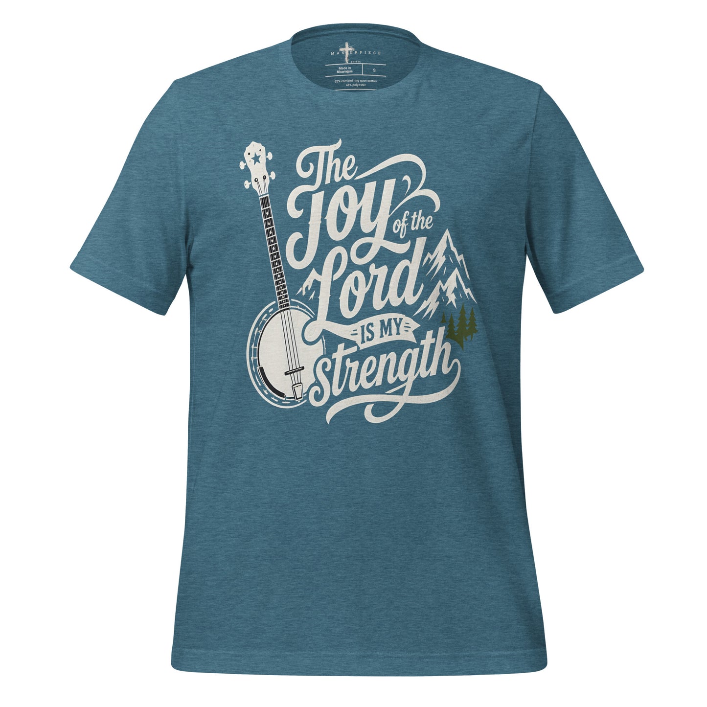 The Joy of the Lord is My Strength Banjo - Teal - MasterPiece Shirts