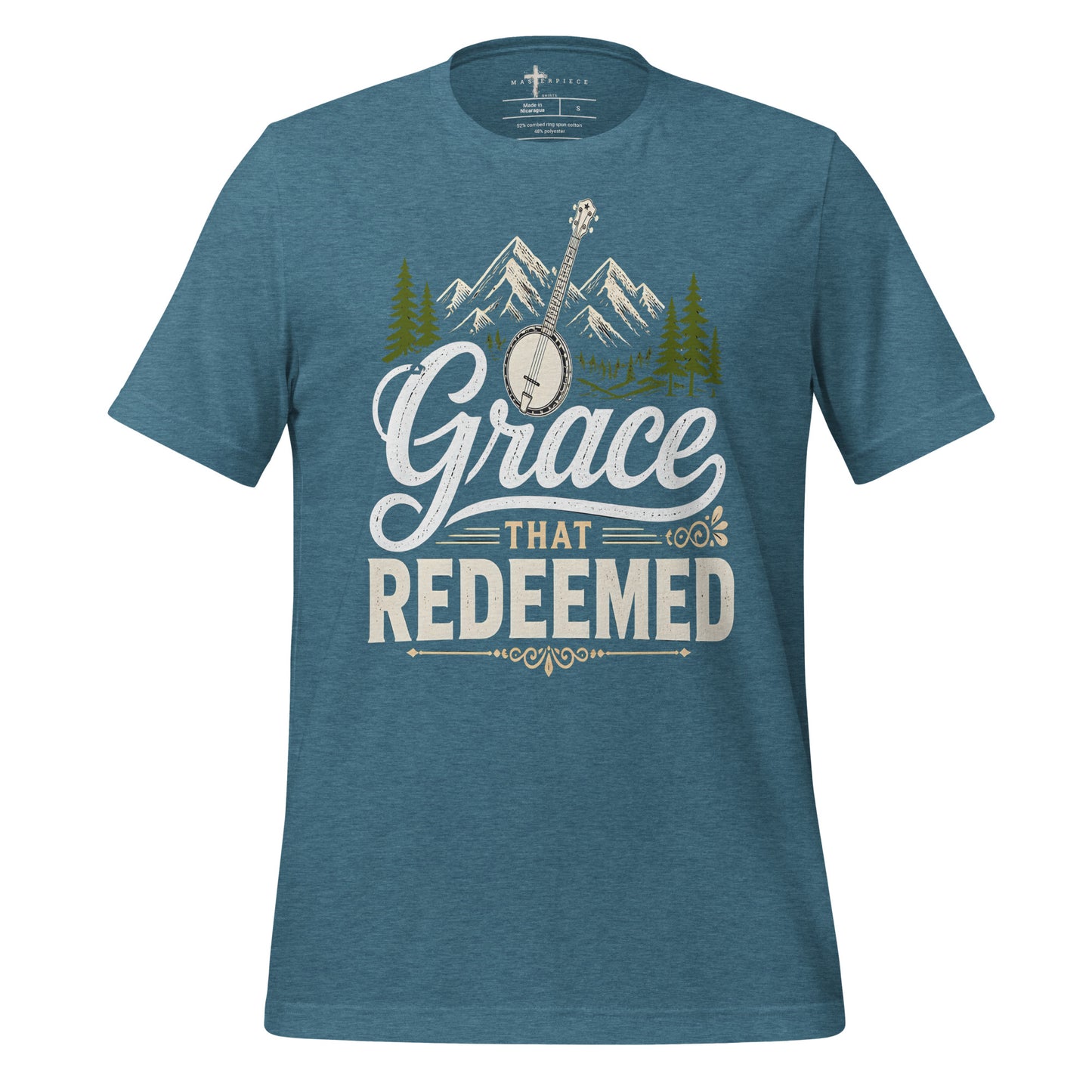 Grace That Redeemed Banjo - Teal - MasterPiece Shirts