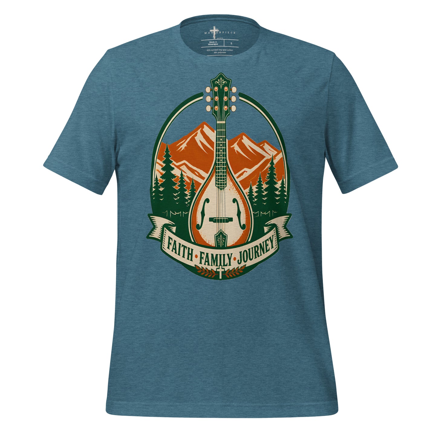 Faith Family Journey Mandolin - Teal - MasterPiece Shirts
