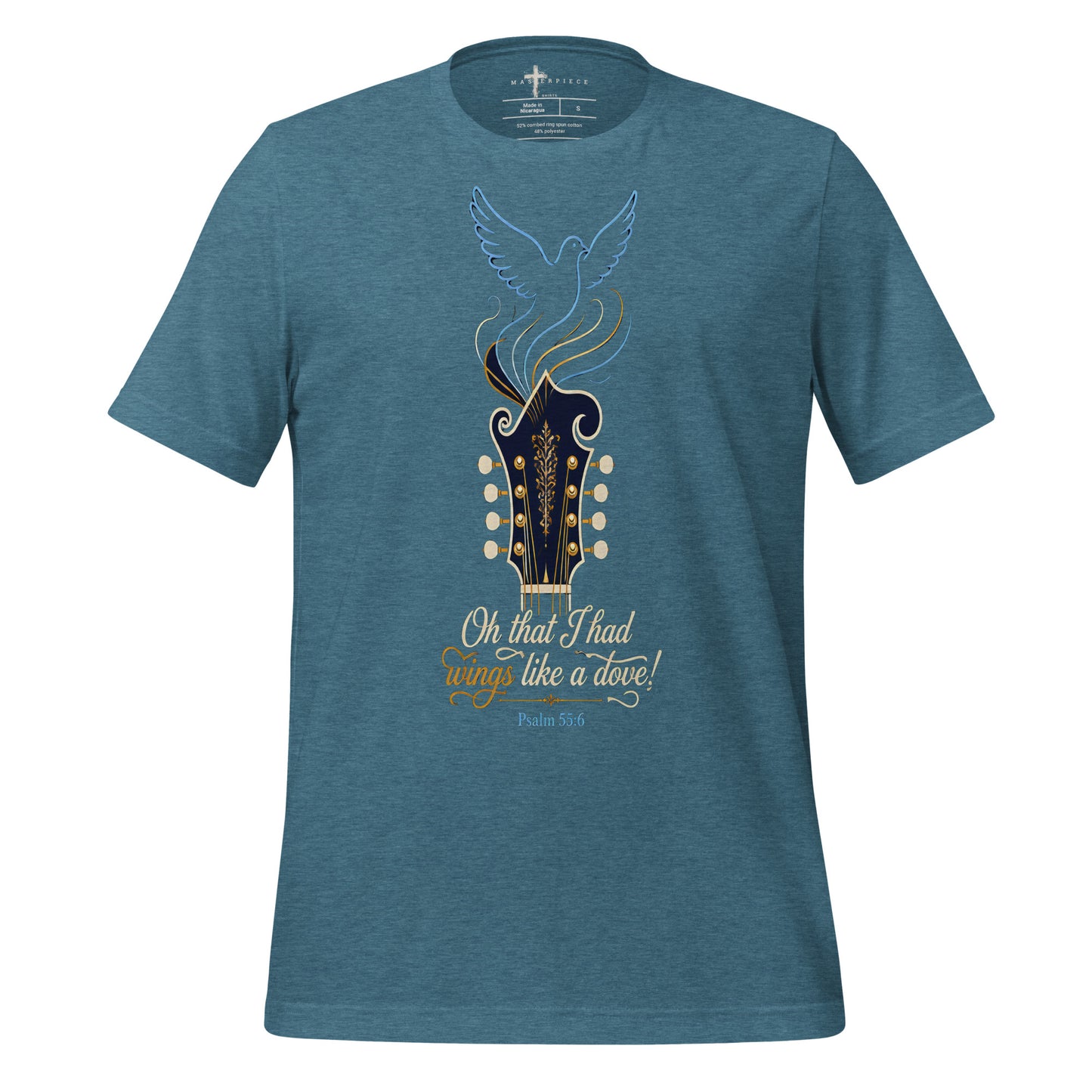 Wings like a Dove Mandolin - Teal - MasterPiece Shirts