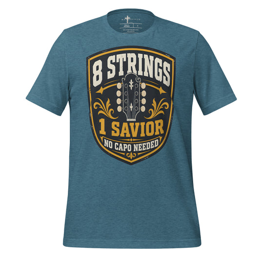 8 Strings one Savior - Teal - MasterPiece Shirts