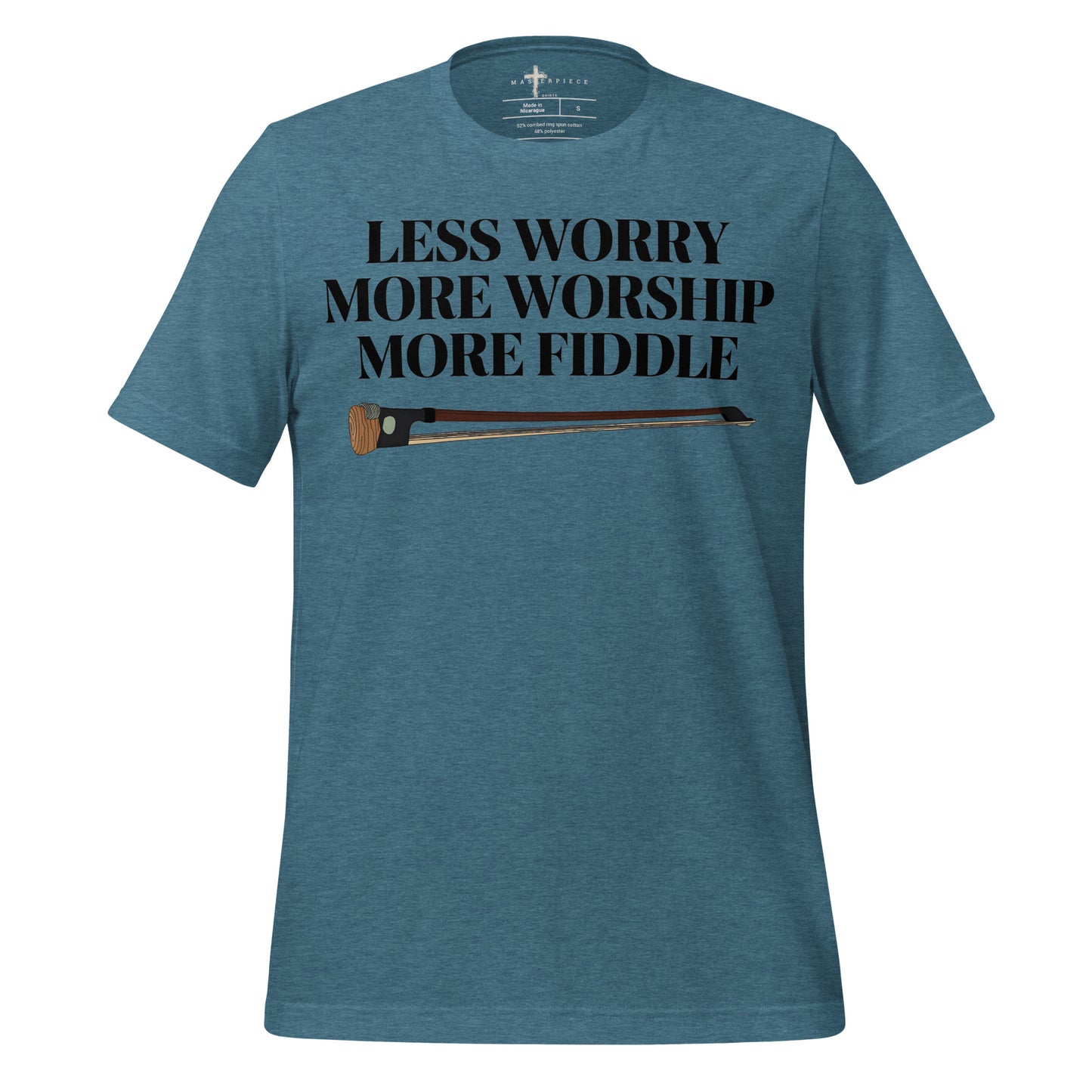 Less Worry More Fiddle - Teal - MasterPiece Shirts