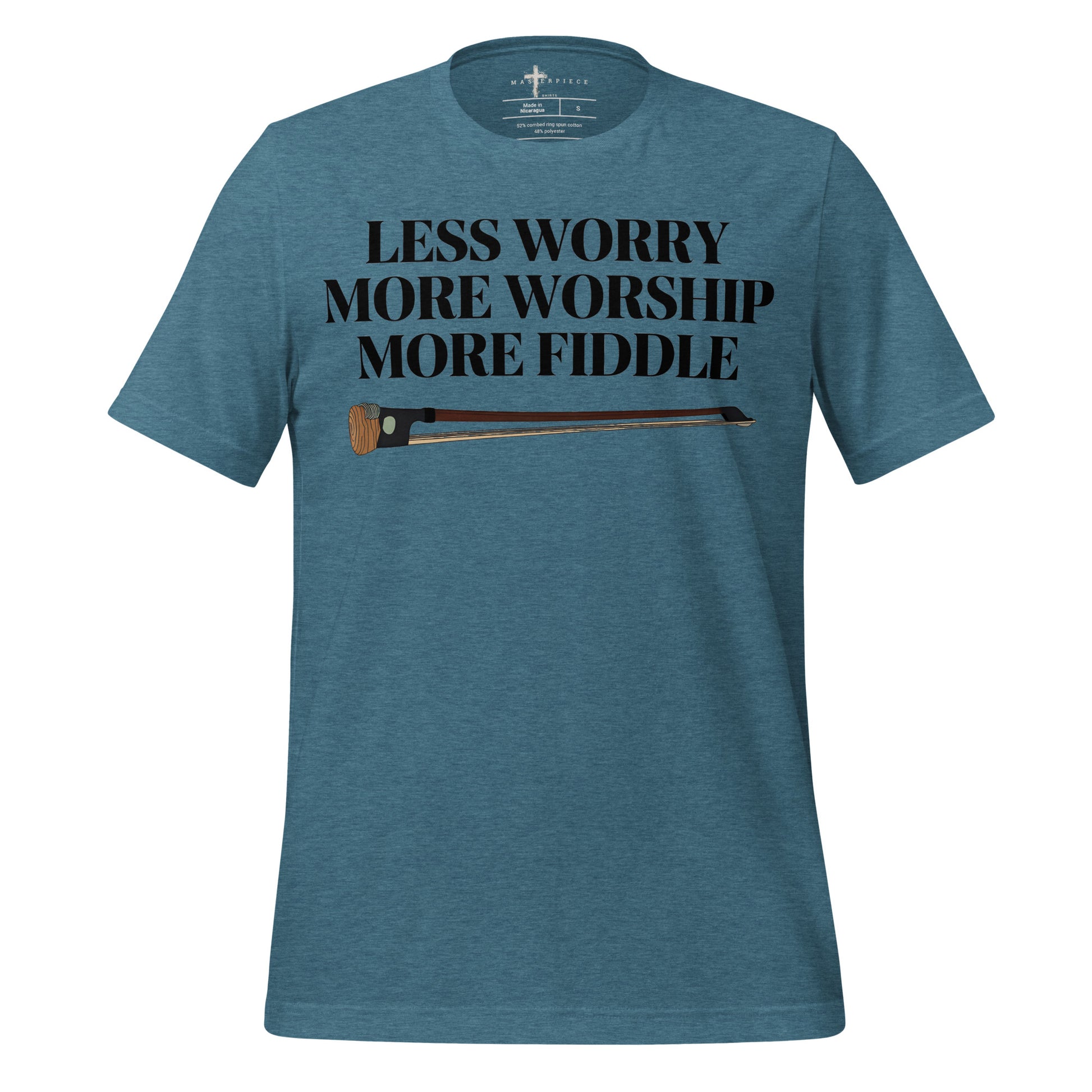 Less Worry More Fiddle - Teal - MasterPiece Shirts