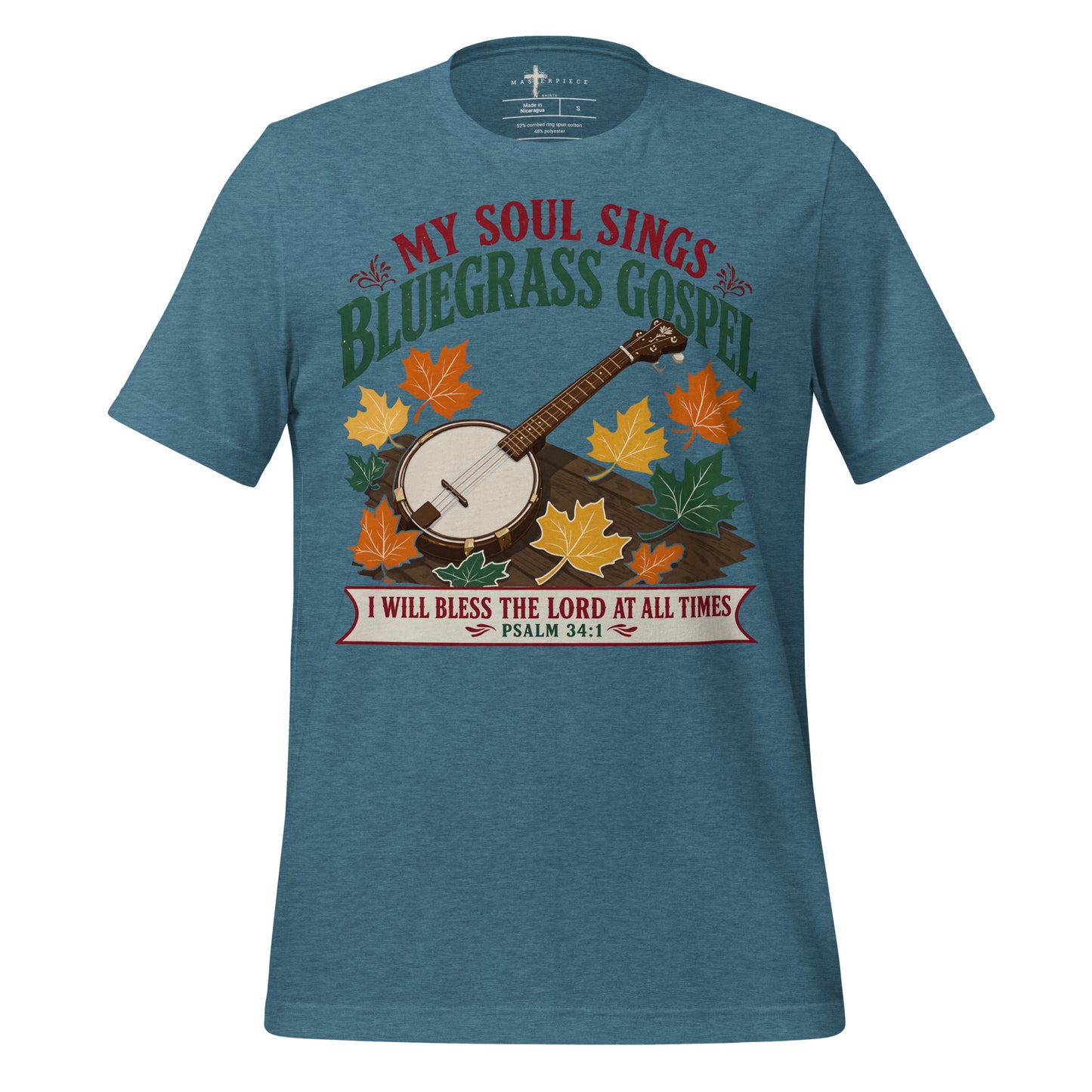 Soul Sings  Bluegrass Gospel - Teal - MasterPiece Shirts