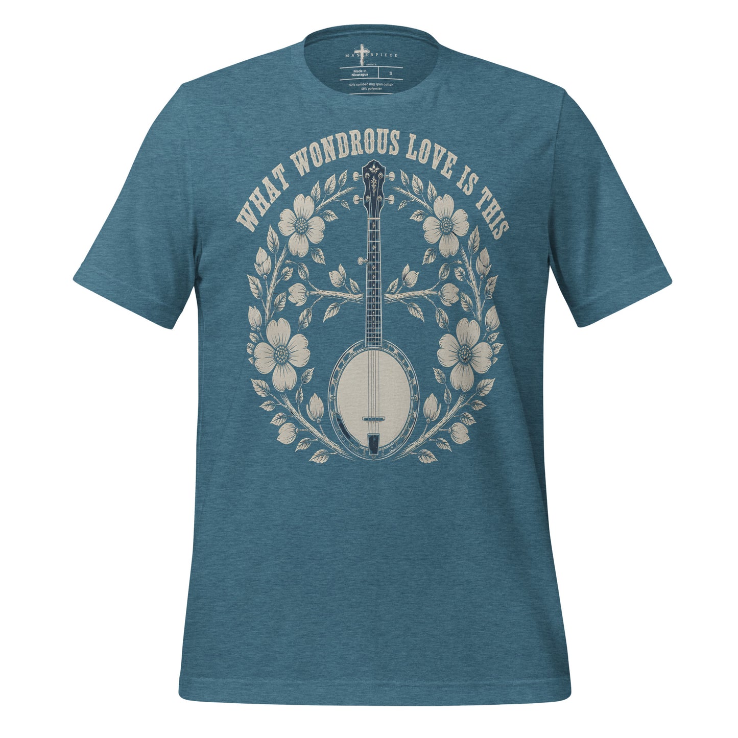 Wondrous Love Banjo - Teal - MasterPiece Shirts