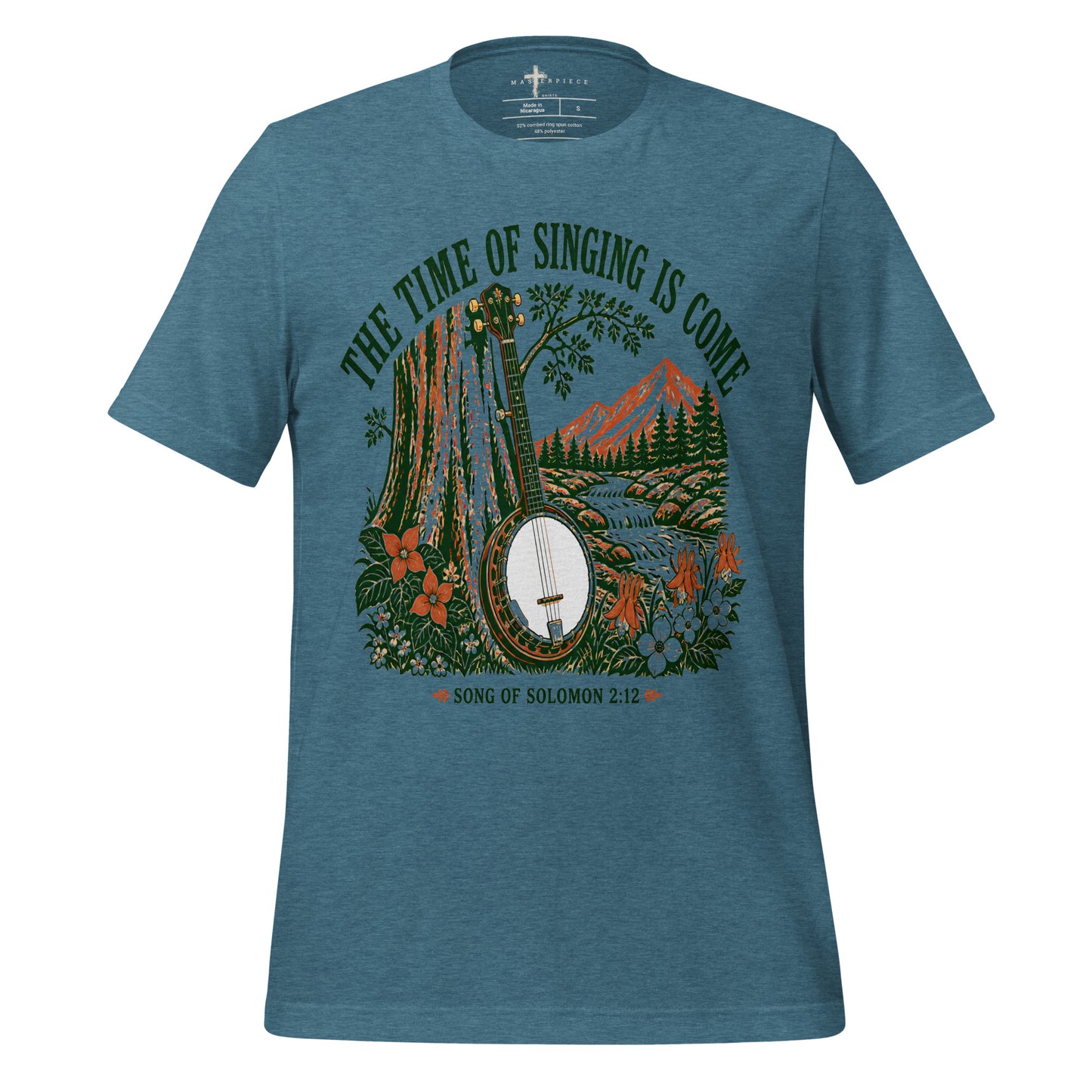 Time of Singing Banjo - Teal - MasterPiece Shirts