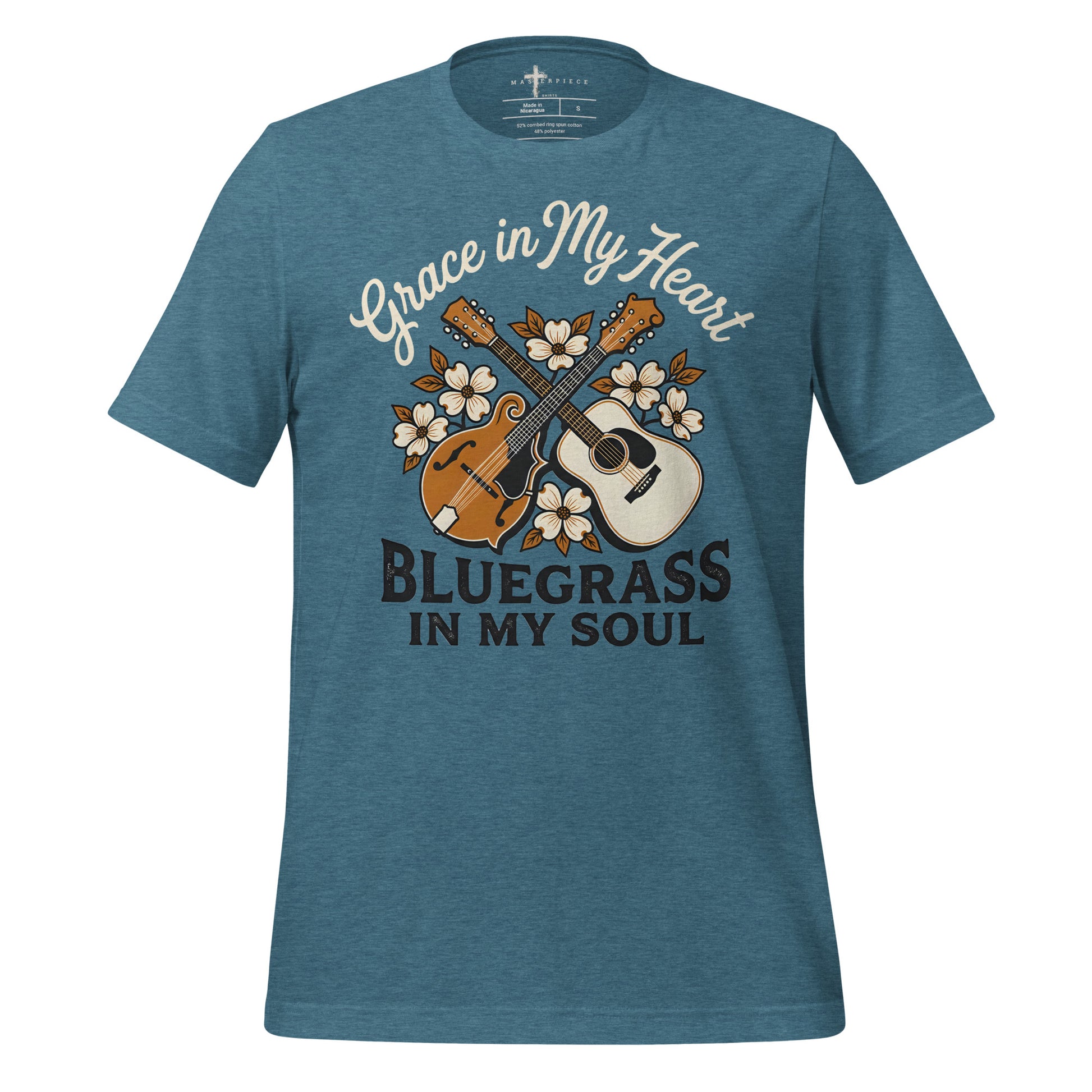 Grace in My Heart Bluegrass in my Soul - Teal - MasterPiece Shirts