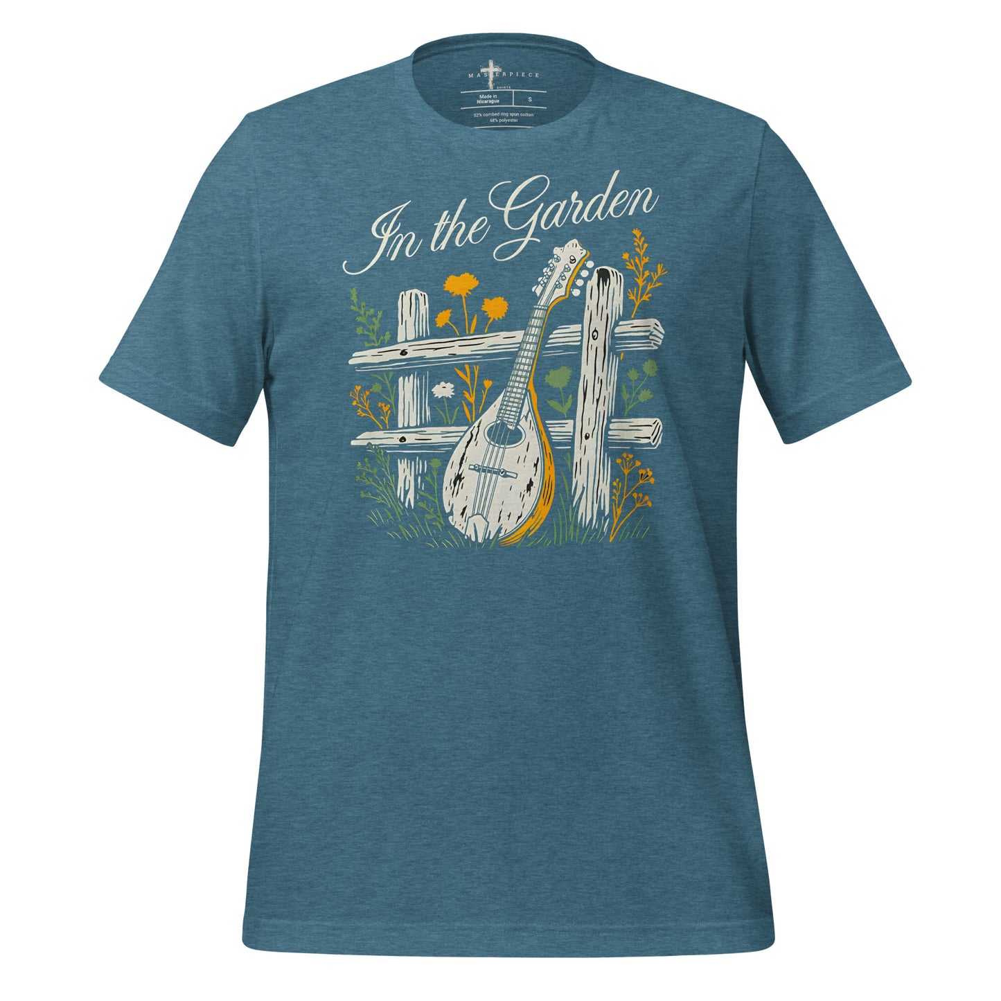 In The Garden Mandolin - Teal - MasterPiece Shirts
