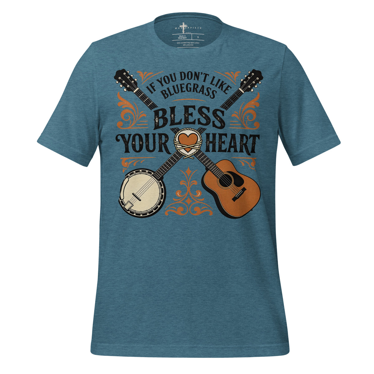 BlueGrass Bless Your Heart - Teal - MasterPiece Shirts