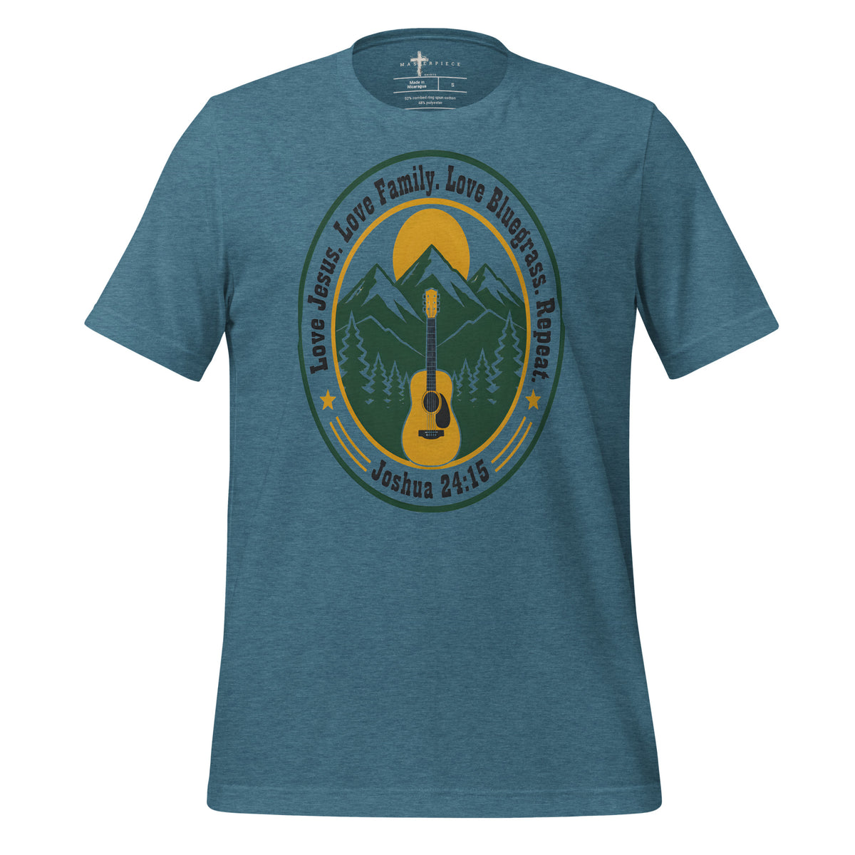 Love Jesus Love Family Repeat - Teal - MasterPiece Shirts